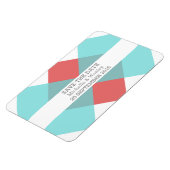 Geometrische driehoek bespaart de datum Magnet Bla Magneet (Linkerzijde)