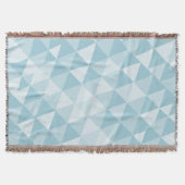 Geometrische driehoek Blauw Modern Abstract Deken (Voorkant)
