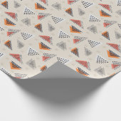 Geometrische driehoek Handtekening patroon Cadeaupapier (Hoek)