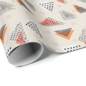 Geometrische driehoek Handtekening patroon Cadeaupapier (Rol Hoek)