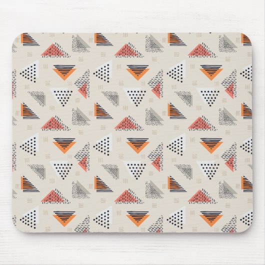Geometrische driehoek Handtekening patroon Muismat (Voorkant)