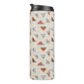 Geometrische driehoek Handtekening patroon Thermosbeker (Geroteerd rechts)