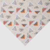 Geometrische driehoek Handtekening patroon Tissuepapier (Detail)