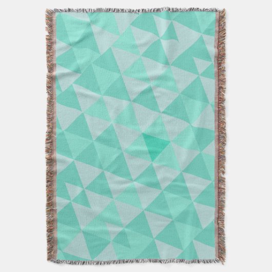 Geometrische driehoek Munt Modern Abstract Deken (Voorkant Verticaal)