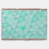 Geometrische driehoek Munt Modern Abstract Deken (Voorkant)