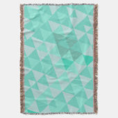 Geometrische driehoek Munt Modern Abstract Deken (Voorkant Verticaal)