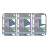 Geometrische driehoek patroon blauw violet groen Case-Mate iPhone case (Achterkant (Horizontaal))
