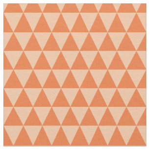 Geometrische driehoek patroon herfsttinten stof