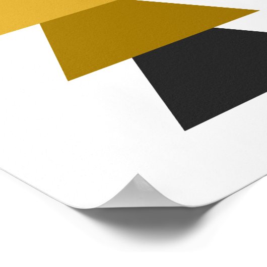 Geometrische driehoek poster (Hoek)