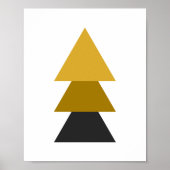 Geometrische driehoek poster (Voorkant)