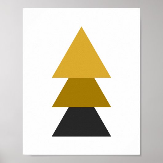 Geometrische driehoek poster (Voorkant)