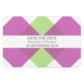 Geometrische driehoek sparen de Datum Magnet Fuchs Magneet (Horizontaal)