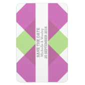 Geometrische driehoek sparen de Datum Magnet Fuchs Magneet (Verticaal)