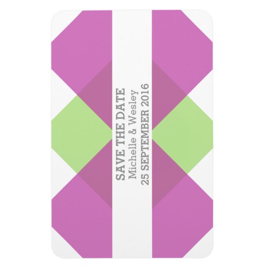 Geometrische driehoek sparen de Datum Magnet Fuchs Magneet (Verticaal)