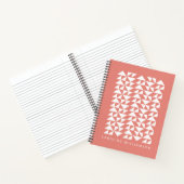 Geometrische driehoek vormen in koraal, speciaal g notitieboek (Binnen)