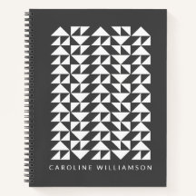 Geometrische driehoek vormt patroon in zwart