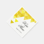 Geometrische Driehoeken Cocktail Party | yellow go Servetten (Hoek)