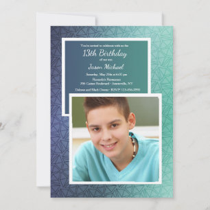 Geometrische driehoeken Foto uitnodiging