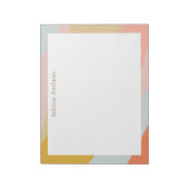 Geometrische driehoeken in de naam van astel Earth Notitieblok (Linkerzijde)