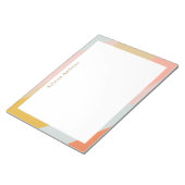 Geometrische driehoeken in de naam van astel Earth Notitieblok (Schuin)