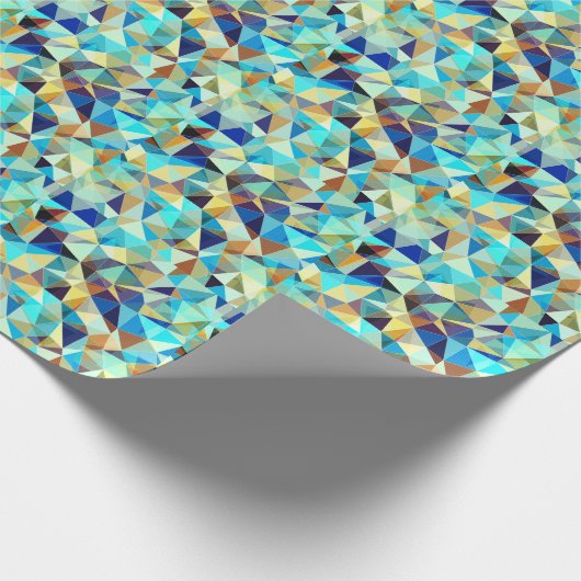 Geometrische driehoeken: Kleurrijk Abstract Patroo Cadeaupapier (Hoek)