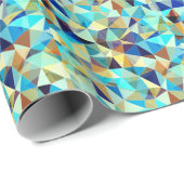 Geometrische driehoeken: Kleurrijk Abstract Patroo Cadeaupapier (Rol Hoek)