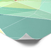 Geometrische driehoeken: Kleurrijk Abstract Patroo Poster (Hoek)