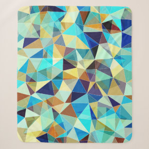 Geometrische driehoeken: Kleurrijk Abstract Patroo Sherpa Deken