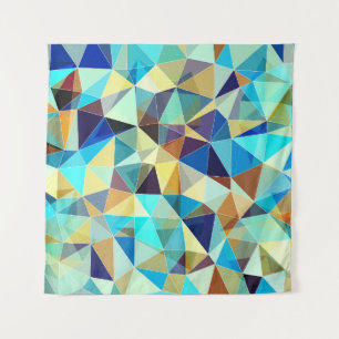 Geometrische driehoeken: Kleurrijk Abstract Patroo Wandkleed