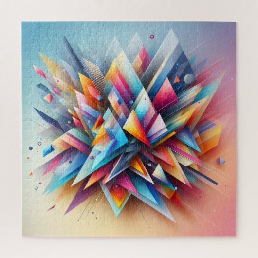 Geometrische Driehoeken Legpuzzel (Verticaal)