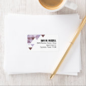 Geometrische driehoeken Mailing | alikruik-aubergi Etiket (Insitu)