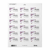 Geometrische driehoeken Mailing | alikruik-aubergi Etiket (Full Sheet)