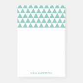 Geometrische driehoeken na de opmerking post-it® notes (Voorkant)