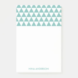 Geometrische driehoeken na de opmerking post-it® notes