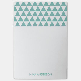 Geometrische driehoeken na de opmerking post-it® notes