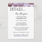 Geometrische driehoeken Ontvangst Details | periwi Informatiekaartje (Voorkant)