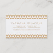 Geometrische driehoeken op het Visitekaartje van h (Achterkant)