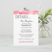 Geometrische driehoeken Opvanggegevens | roze moer Informatiekaartje (Staand voorkant)