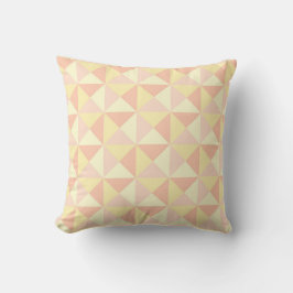 Geometrische driehoeken Pastel Peach Yellow Pillow Kussen