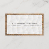 Geometrische driehoeken patroon | Leren lijst Visitekaartje (Achterkant)