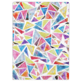 geometrische driehoeken patroon "verschillend zijn klembord (Achterkant)