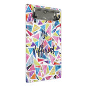 geometrische driehoeken patroon "verschillend zijn mini klembord (Schuin)