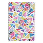 geometrische driehoeken patroon "verschillend zijn mini klembord (Achterkant)