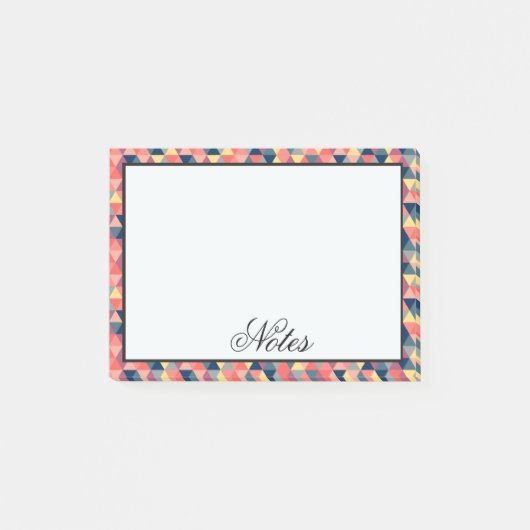 Geometrische driehoeken post-it® notes (Voorkant)