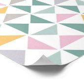 Geometrische driehoeken poster (Hoek)