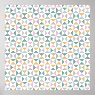Geometrische driehoeken poster