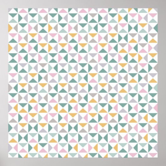Geometrische driehoeken poster (Voorkant)