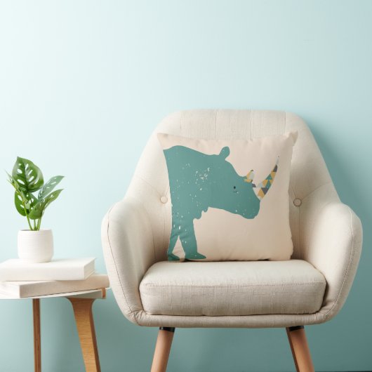 Geometrische driehoeken Rhinoussen Kussen (Stoel)