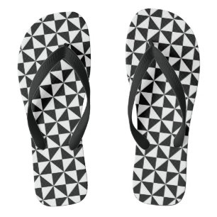 geometrische driehoeken slippers teenslippers