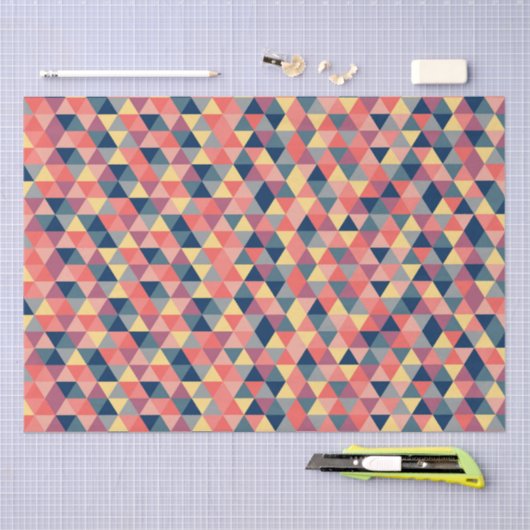 Geometrische driehoeken tissuepapier (Craft)